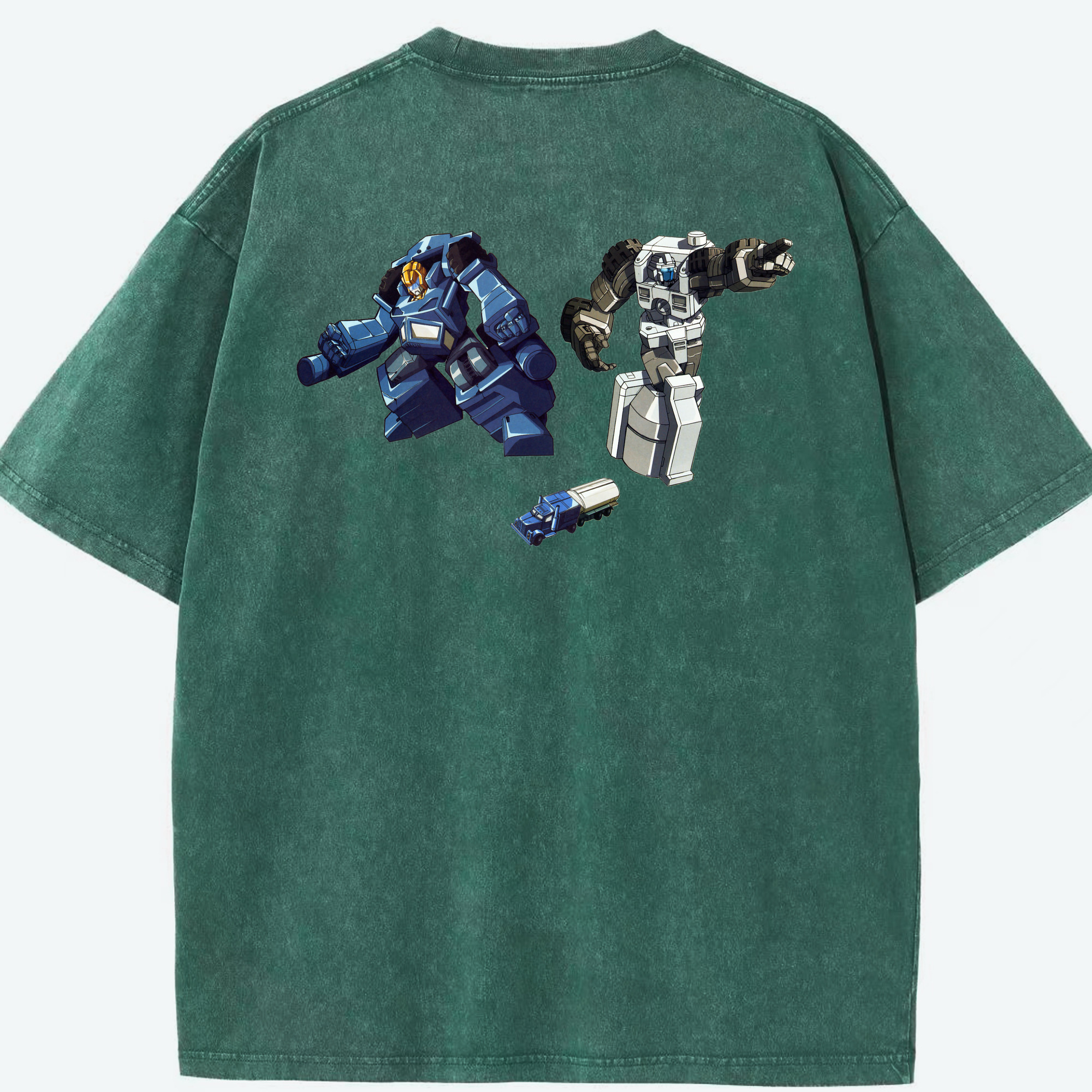 （画像用）  綿100% ヴィンテージ風 半袖Tシャツ（背面プリント）